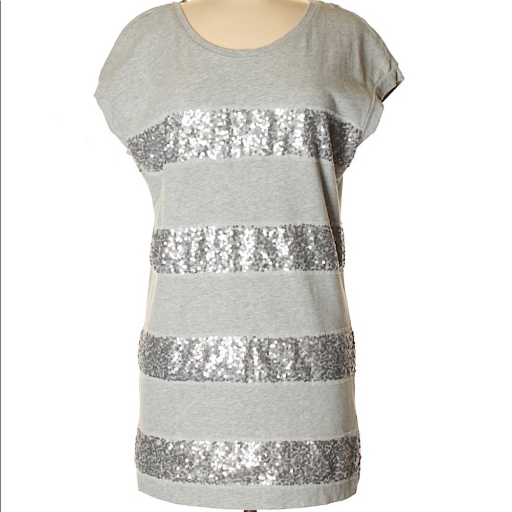 Juicy Couture grey sequin jersey dress